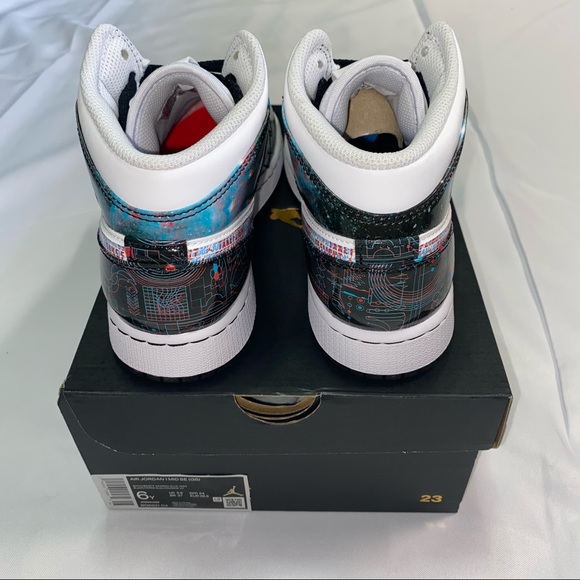 Nike Air Jordan 1 Mid GS Take Flight 6Y 7.5W - Picture 4 of 5